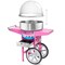 Olde Midway Commercial Quality Cotton Candy Machine Cart with Bubble Shield, SPIN 2000 Electric Candy Floss Maker